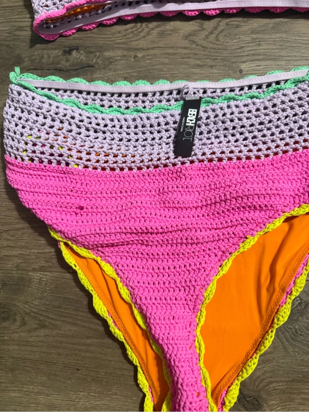 Beach riot andi bikini top and Winona crochet bottoms